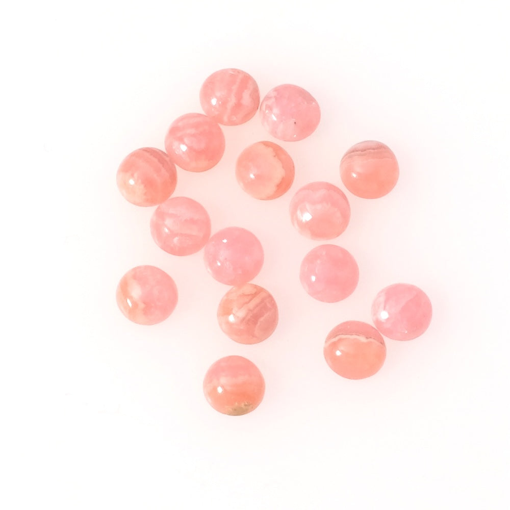 Cabochon pierre naturelle Rond 6mm Rhodochrosite