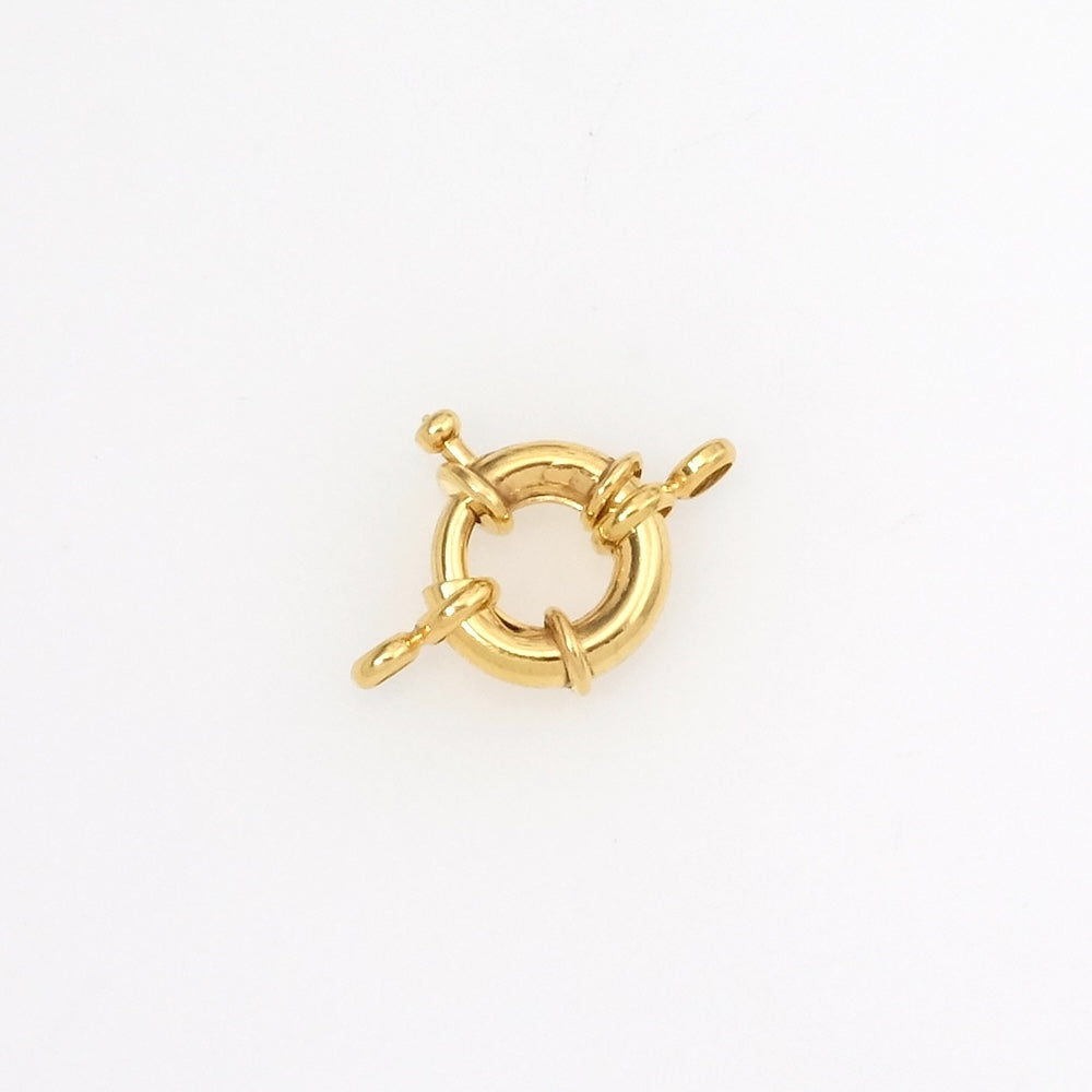 Broche de 13 mm en dorado latón 24k premium